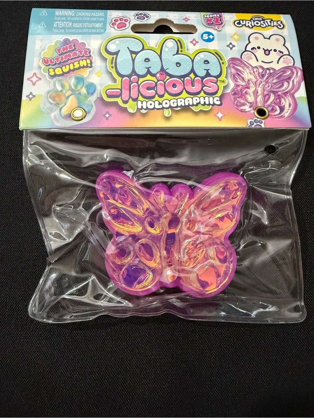 Taba-licious Holographic Purple Butterfly Pop Toy — Sensory Fidget